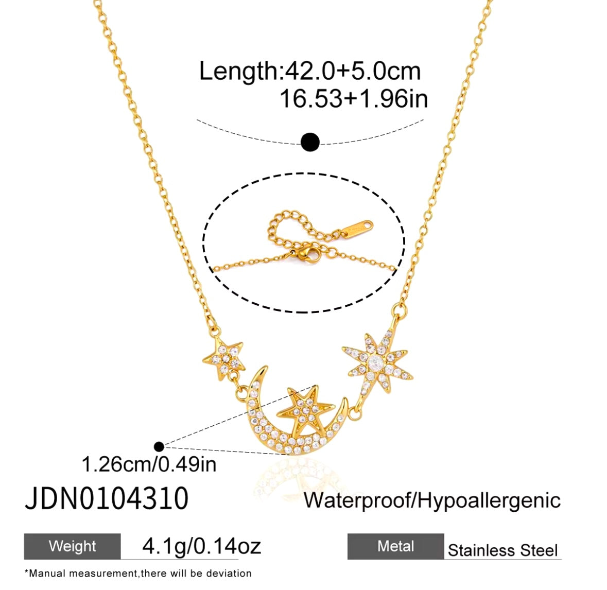 MOON STAR NECKLACE