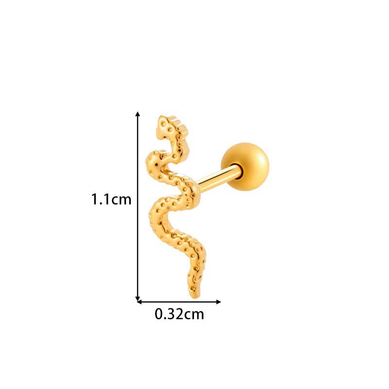 SNAKE STUDS ( SINGLE)