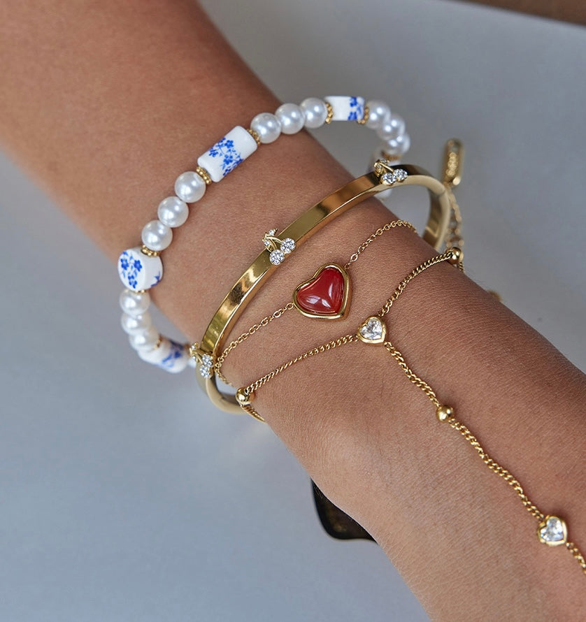 CHERRY BANGLE BRACELET