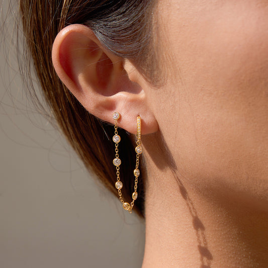 MIDNIGHT EARRINGS (WHITE)
