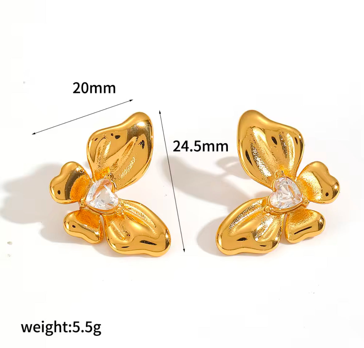 BUTTERFLY STUDS
