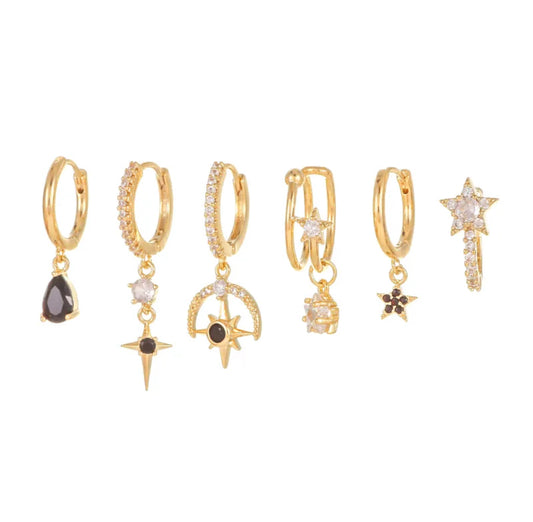 BLOOMY EARRINGS (set of 6)