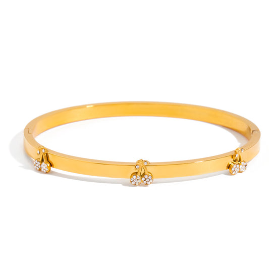 CHERRY BANGLE BRACELET