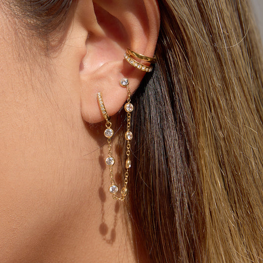 MIDNIGHT EARRINGS (WHITE)