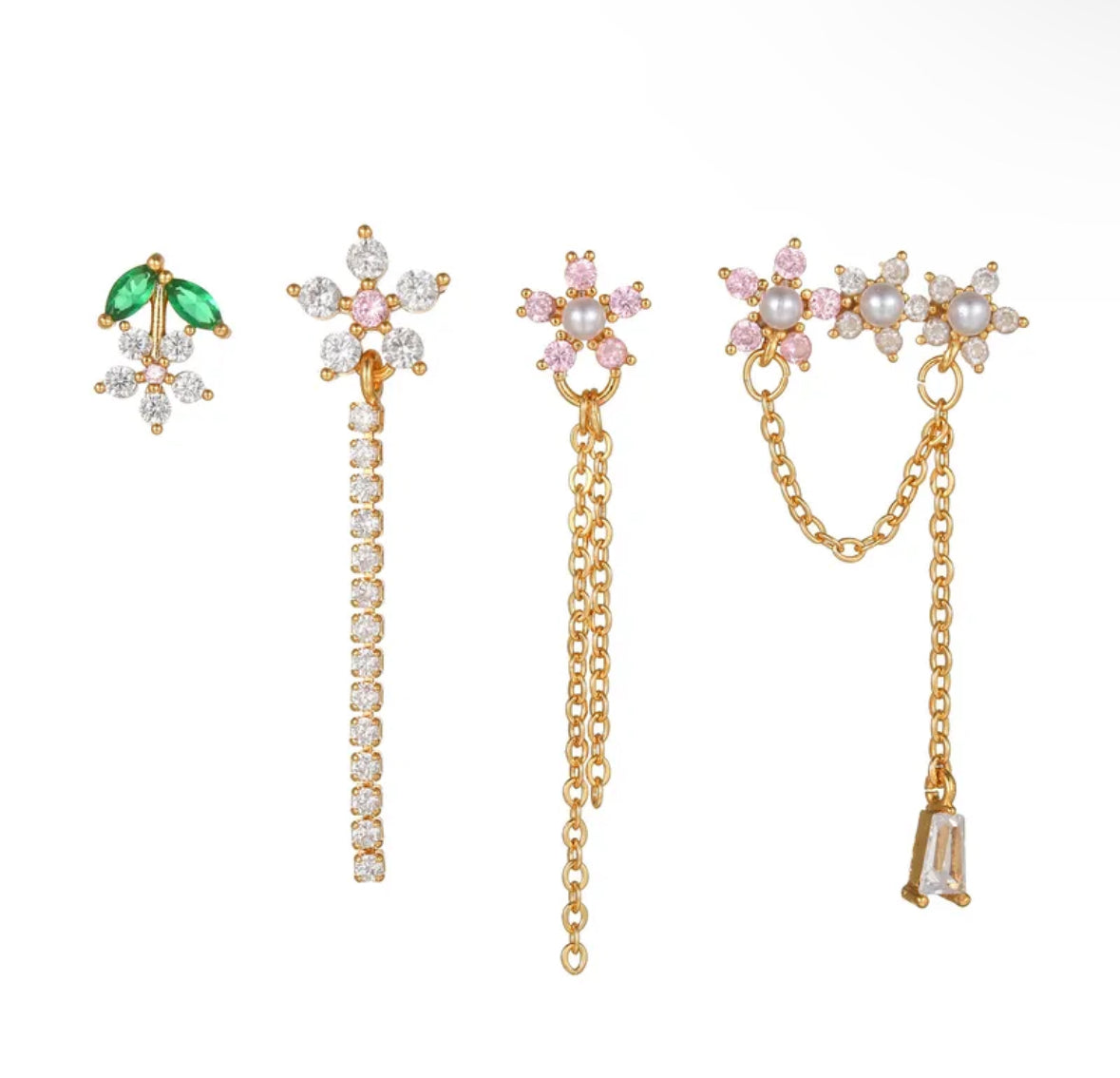 SOPHIA EARRINGS SET (Set of 4)