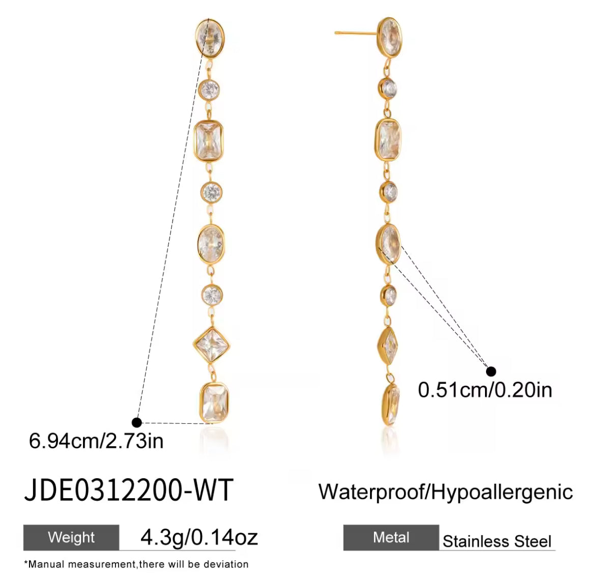 SIREN’S EARRINGS ( WHITE)