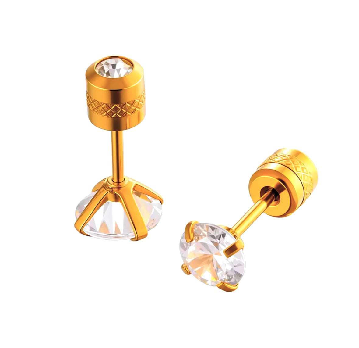 SOLITAIRE STUDS ( PAIR )