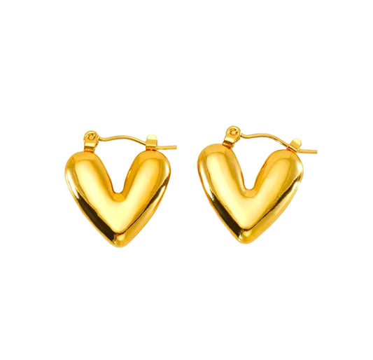 WINDOW HEART EARRING