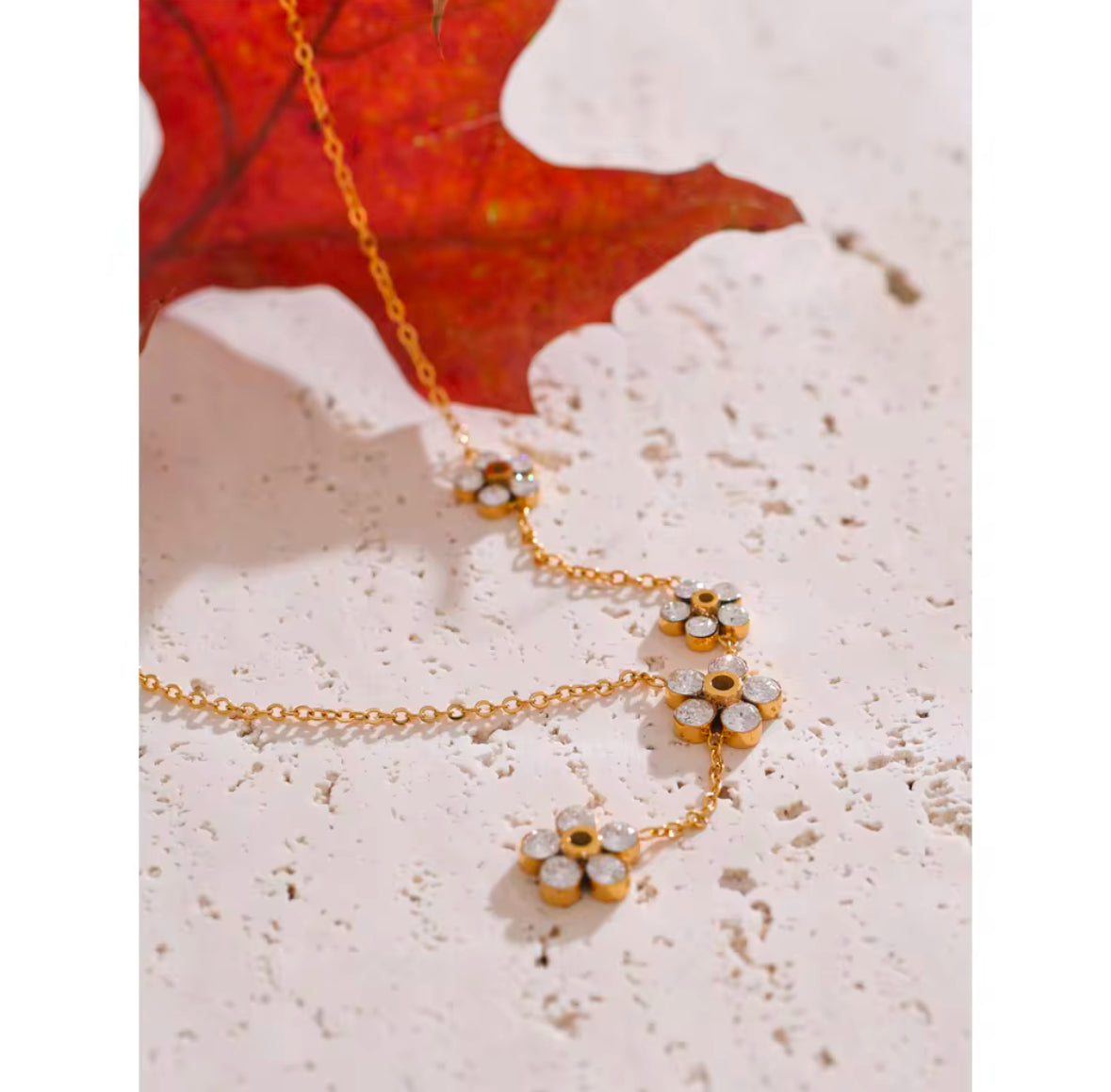 flowers necklace