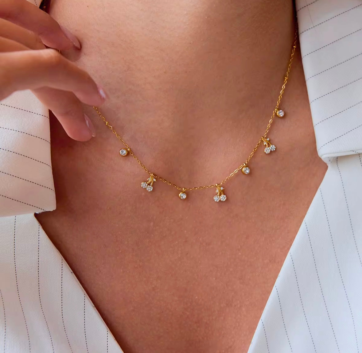 CHERRY CHARM NECKLACE