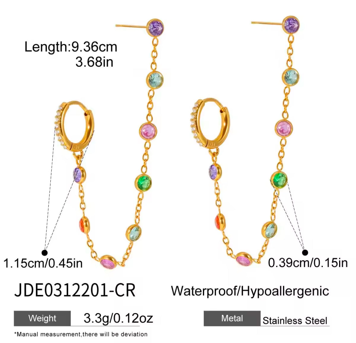 MIDNIGHT EARRINGS ( MULTI )