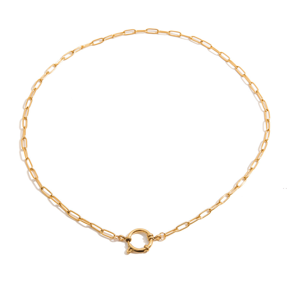 PAPERCLIP NECKLACE ( FOR CHARMS )