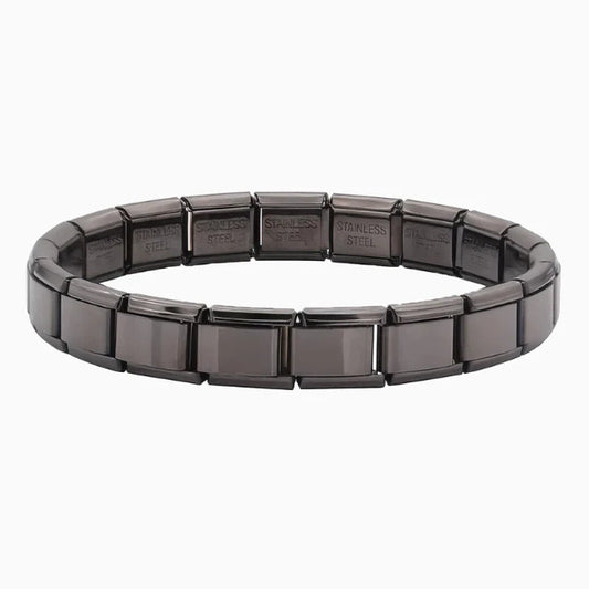 BLACK CHARM BRACELET( 18 link )